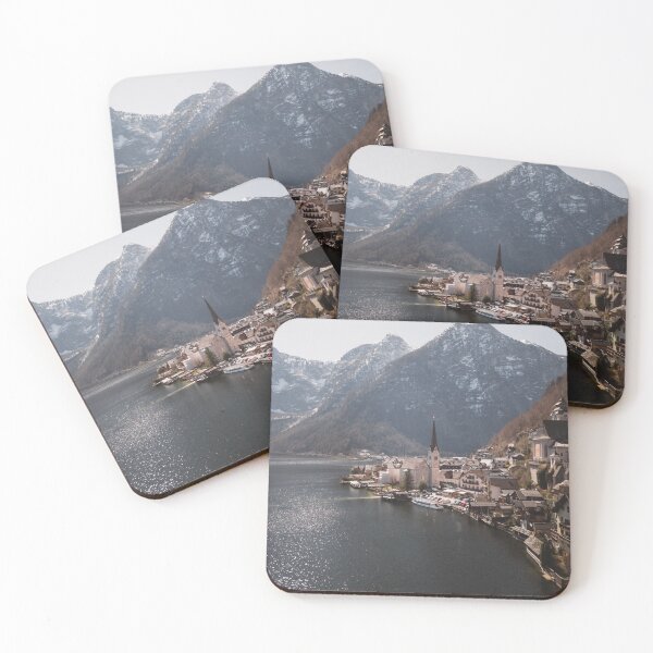 Item preview, Scenic Hallstatt Village on Alpine Lake View designed and sold by Drinney.