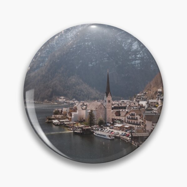 Item preview, Scenic Hallstatt Village on Alpine Lake View designed and sold by Drinney.