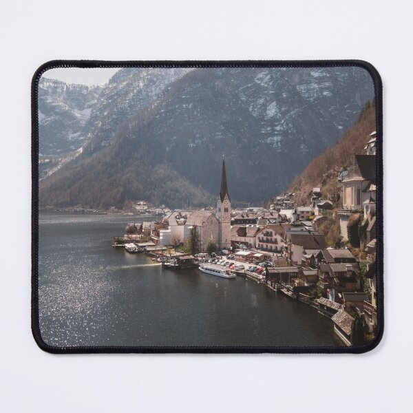 Item preview, Scenic Hallstatt Village on Alpine Lake View designed and sold by Drinney.