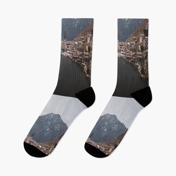 Item preview, Scenic Hallstatt Village on Alpine Lake View designed and sold by Drinney.