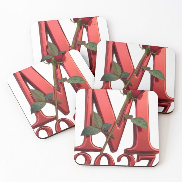 Item preview, Letter M Red Rose 2027 Monogram designed and sold by Adom-Fashon.
