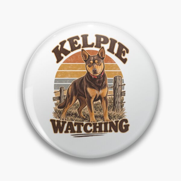 Item preview, Kelpie working dog watching intently designed and sold by KrazyKelpieDesigns.