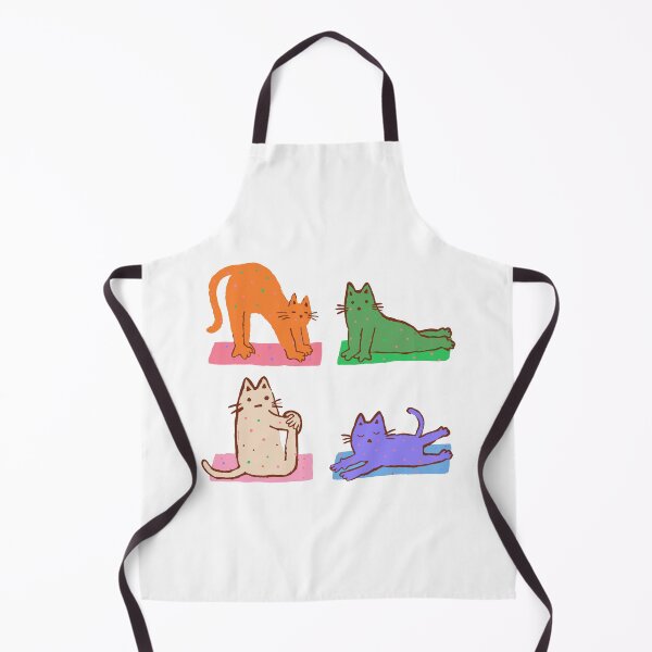 Item preview, Cat Yoga Sticker Pack - Four Stretching Cats designed and sold by BysonDesigns.
