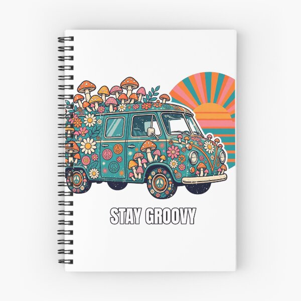 Item preview, Stay Groovy Retro Van designed and sold by GhostGirlAlive.