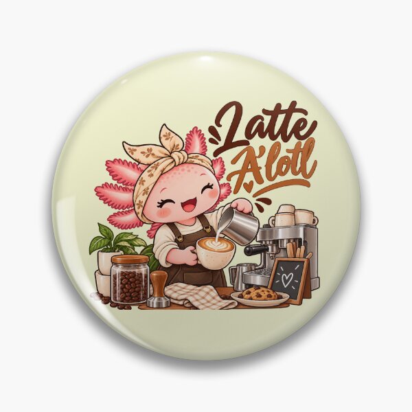Item preview, Latte A’lotl – Diseño de café latte con arte de barista de ajolote adorable designed and sold by HH Design House.