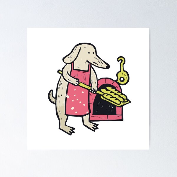 Item preview, Baking Dachshund Pulling Out Bread designed and sold by BysonDesigns.