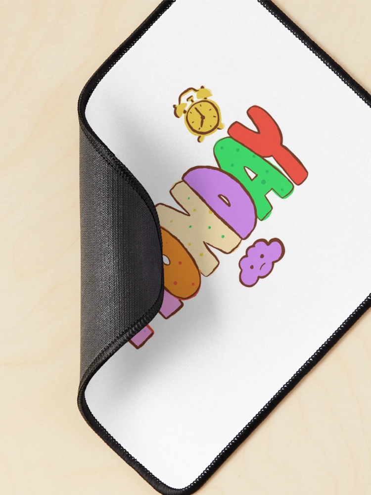Thumbnail 2 of 5, Mouse Pad, Monday - Hand-Lettered Riso Word designed and sold by BysonDesigns.