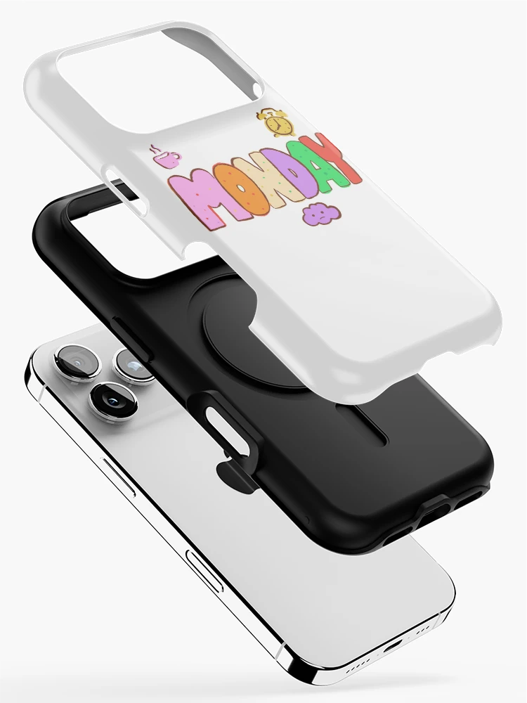 Thumbnail 2 of 4, iPhone Case, Monday - Hand-Lettered Riso Word designed and sold by BysonDesigns.