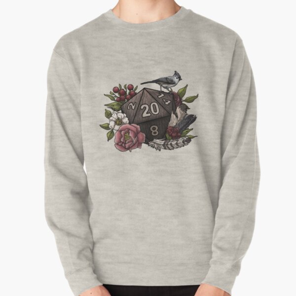 Druid Class D20 - Tabletop Gaming Dice Pullover Sweatshirt