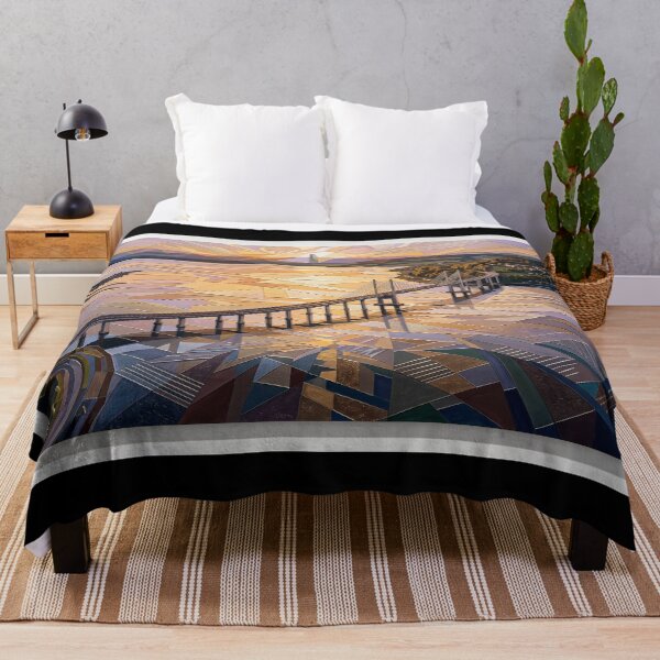 Item preview, Kessock Bridge Sunrise Geometric Mosaic Skyline designed and sold by ArtworkNorth.