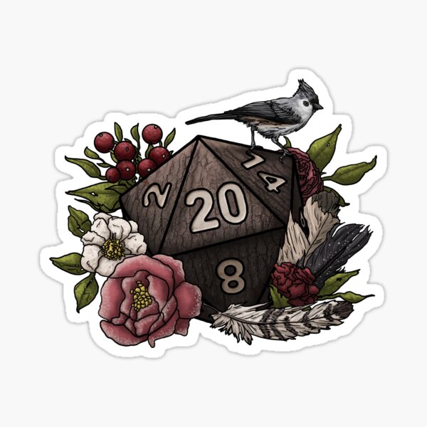 Item preview, Druid Class D20 - Tabletop Gaming Dice designed and sold by Kiel Chenier + Cassidy June Art.