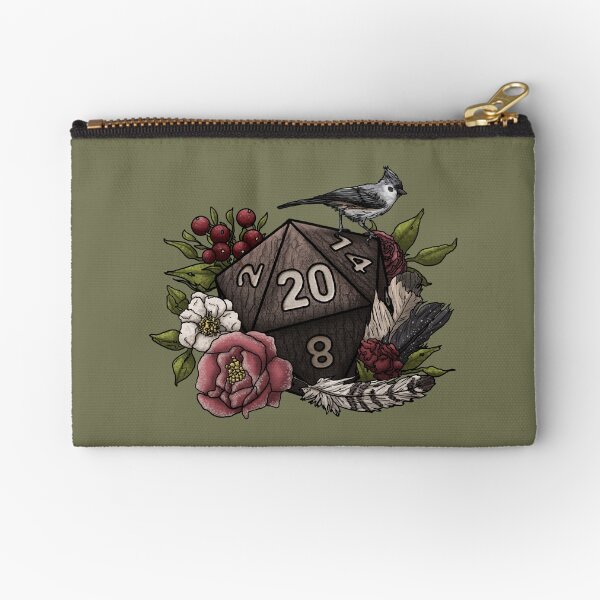 Druid Class D20 - Tabletop Gaming Dice Zipper Pouch