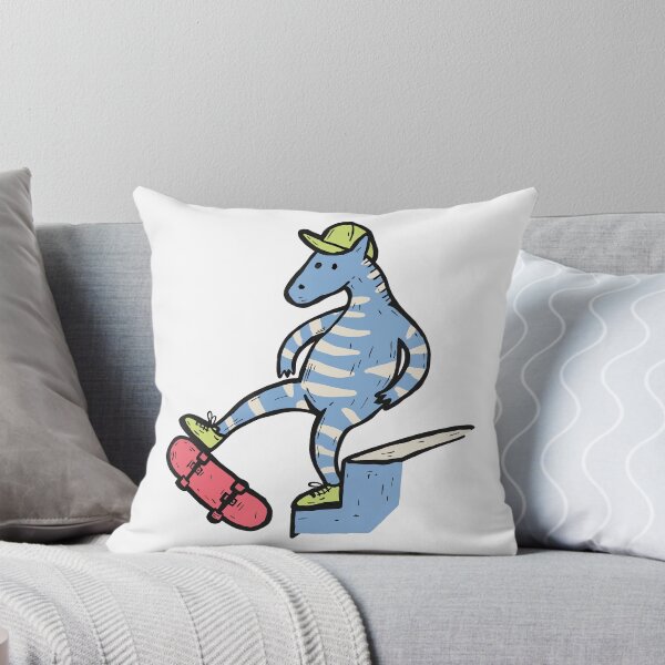 Artikelvorschau, Skateboard fahrendes Zebra macht einen Kickflip entworfen und verkauft von BysonDesigns.