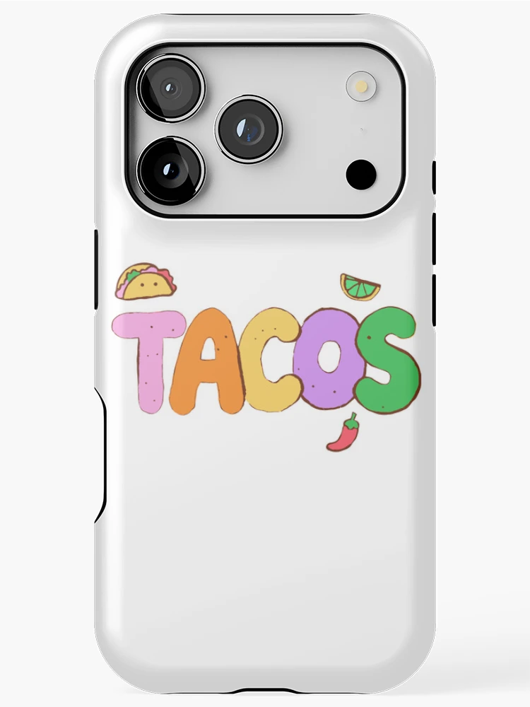 Thumbnail 1 of 4, iPhone Case, Tacos - Hand-Lettered Riso Word designed and sold by BysonDesigns.