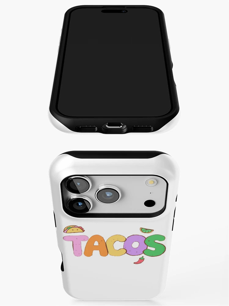 Thumbnail 3 of 4, iPhone Case, Tacos - Hand-Lettered Riso Word designed and sold by BysonDesigns.