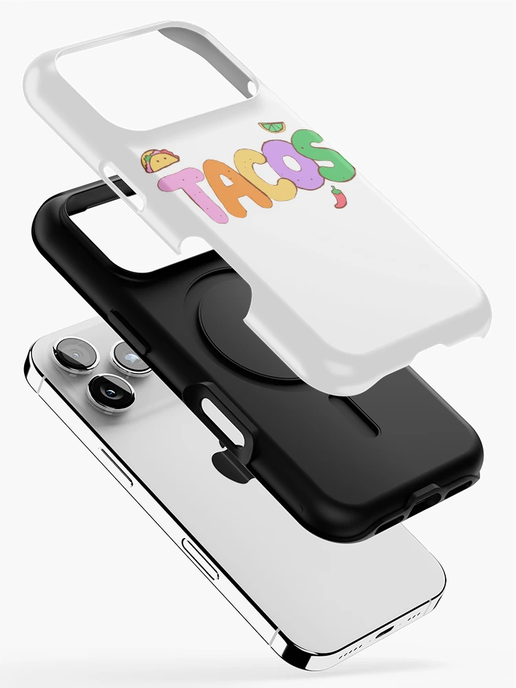 Thumbnail 2 of 4, iPhone Case, Tacos - Hand-Lettered Riso Word designed and sold by BysonDesigns.