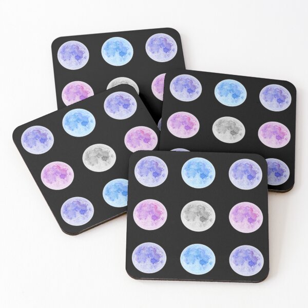 Item preview, Colorful Moon Watercolor Variations designed and sold by DaydreamDept..