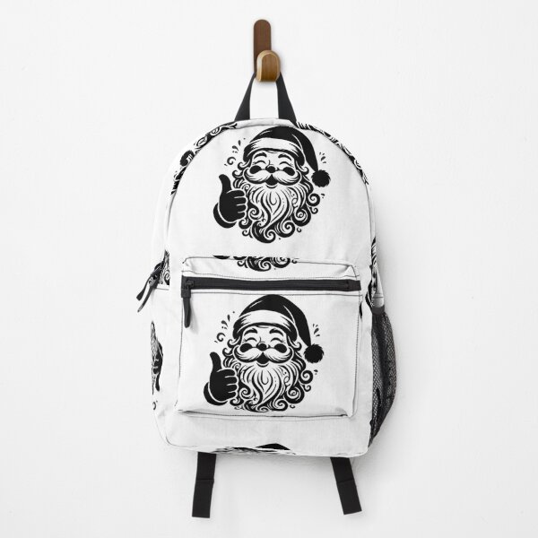 Item preview, Santa Face Giving Thumbs Up Black Design designed and sold by Linework Studio.