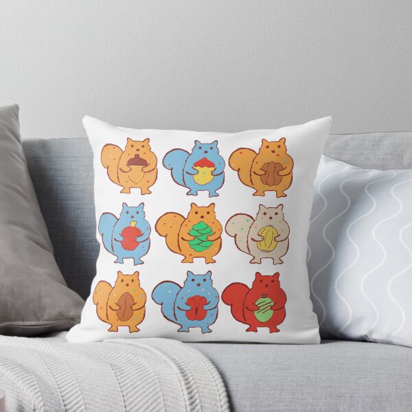 Item preview, Squirrel Sticker Pack - Nine Squirrels With Nuts designed and sold by BysonDesigns.