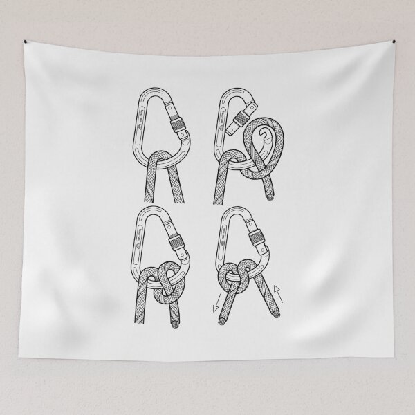 Item preview, Rock Climbing Climber Carabiner Knot Mountaineering Climbers designed and sold by GrandeDuc.