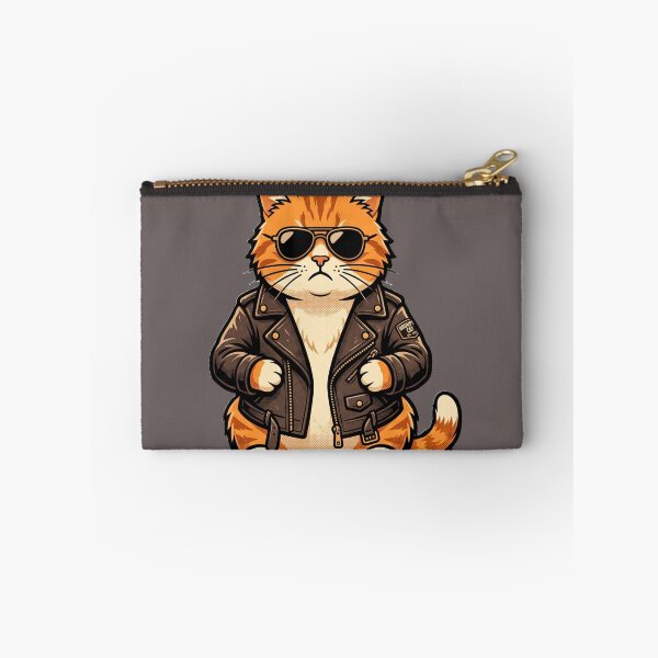 Item preview, Cool Biker Cat in Leather Jacket designed and sold by Thoughtful Prints.