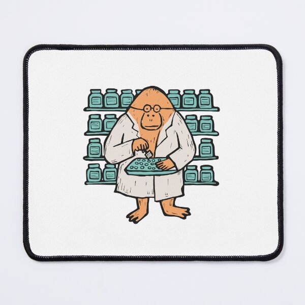 Item preview, Pharmacist Orangutan Counting Pills designed and sold by BysonDesigns.
