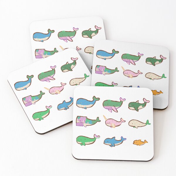 Item preview, Whale Sticker Pack - Nine Whales and Dolphins designed and sold by BysonDesigns.