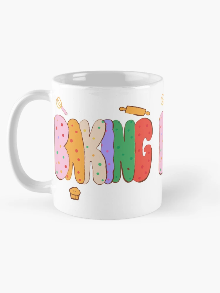Thumbnail 5 of 6, Coffee Mug, Baking - Hand-Lettered Riso Word designed and sold by BysonDesigns.