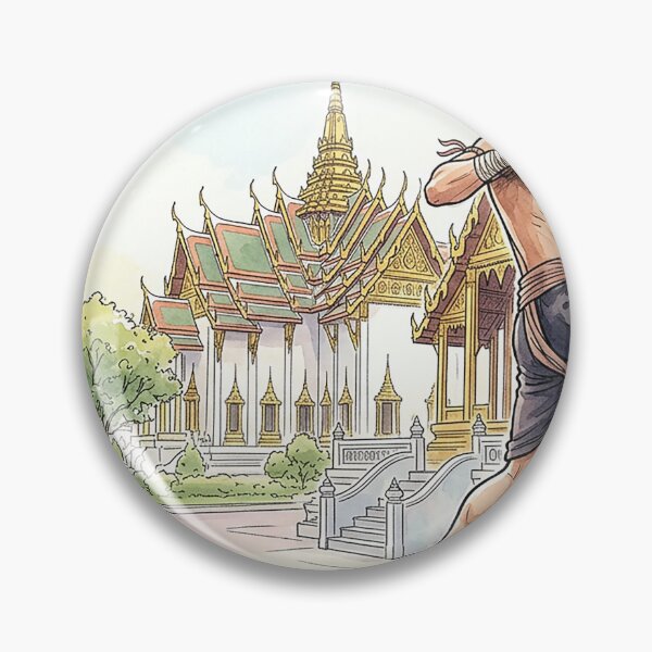 Item preview, Muay Thai Kard Chuek (Traditional Thai Boxing): Sacred Temple, Fearless Fighter   designed and sold by Vanich-Panich.