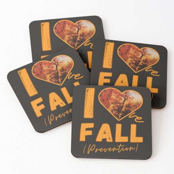 Item preview, I Love Fall Prevention Autumn Safety Awareness Gift for Nurses Physical Therapists and Occupational Therapists designed and sold by SkymarArt.