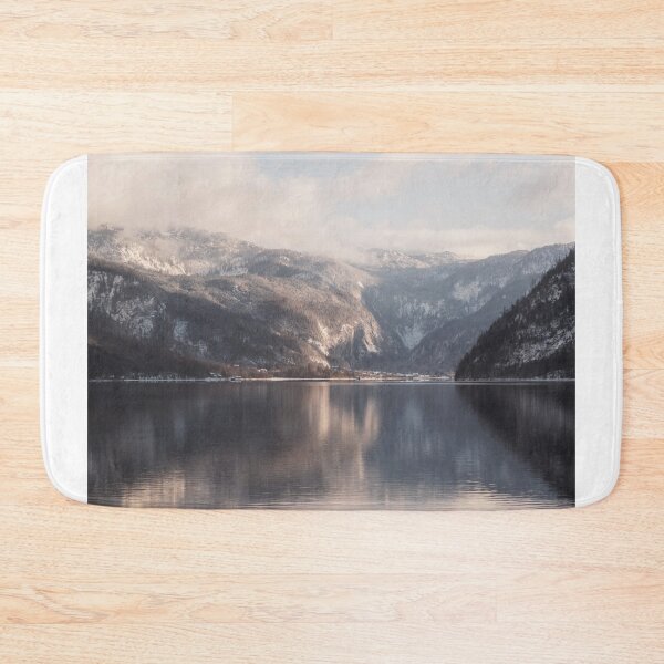 Item preview, Snowy Mountain Lake View in Winter Sunshine designed and sold by Tyresett.