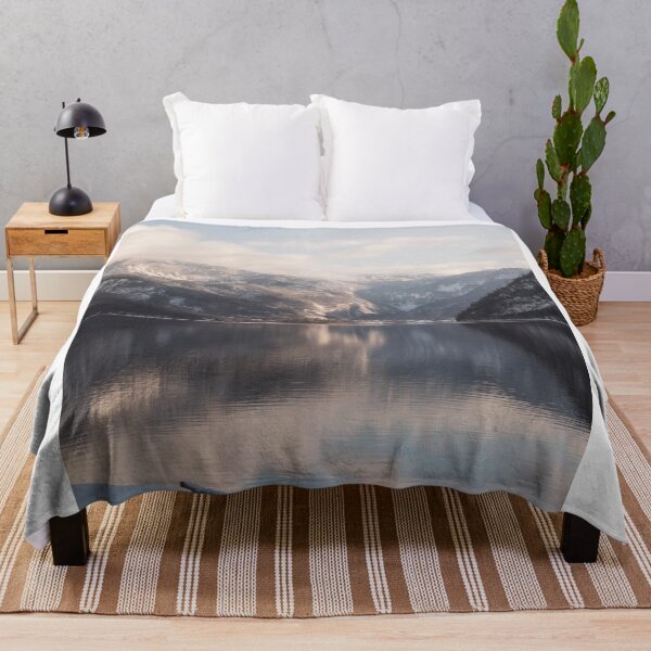 Item preview, Snowy Mountain Lake View in Winter Sunshine designed and sold by Tyresett.