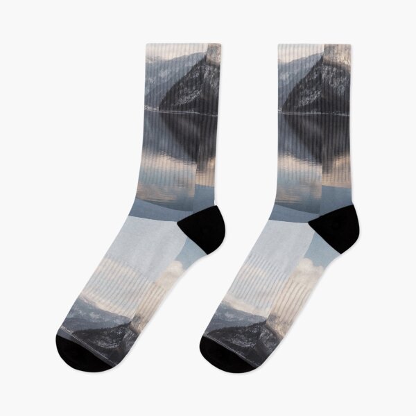 Item preview, Snowy Mountain Lake View in Winter Sunshine designed and sold by Tyresett.