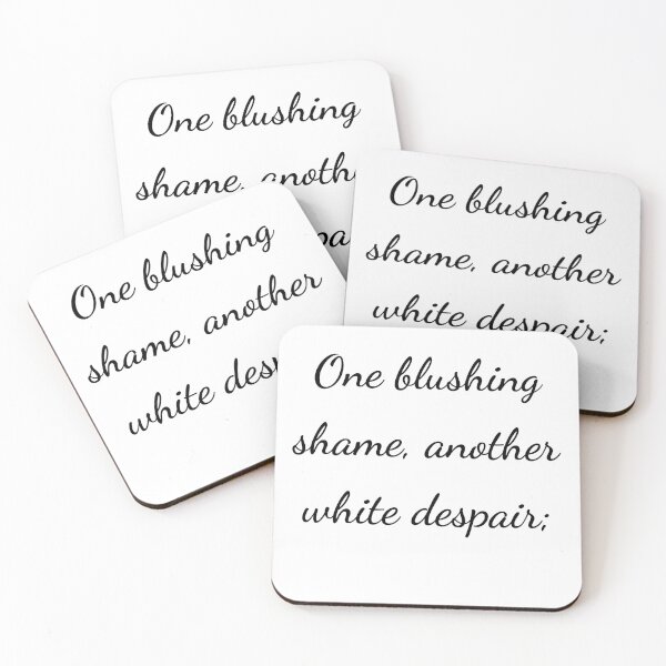 Item preview, “One blushing shame, another white despair;” - handwriting black designed and sold by ariksworld.