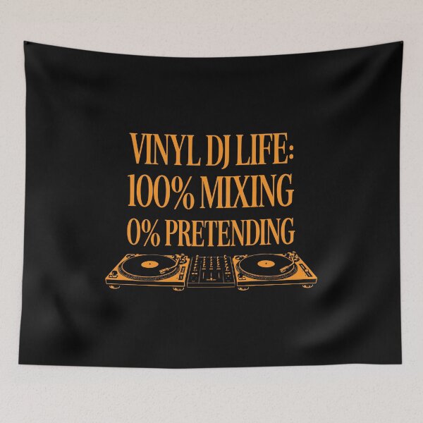 Item preview, Vinyl DJ Life 100% Mixing 0% Pretending Turntable Design designed and sold by TipTop GFX.