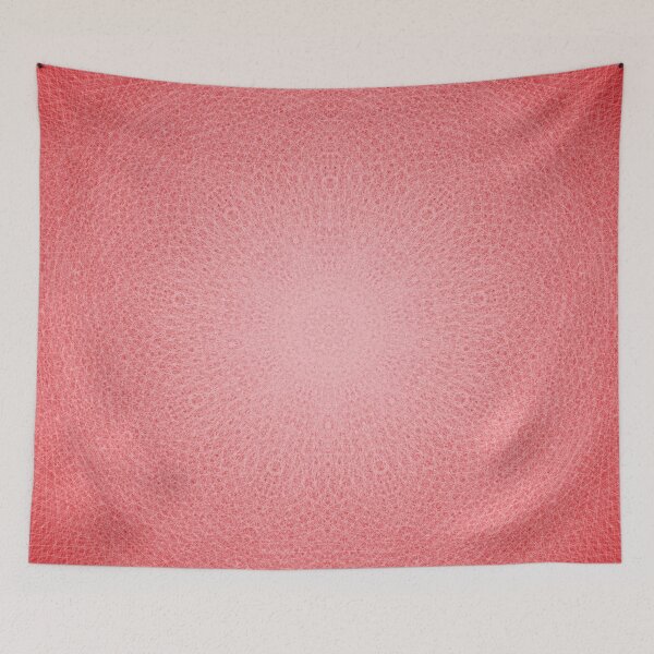 Item preview, Radiant Coral Red Mandala Burst designed and sold by tryandplay.