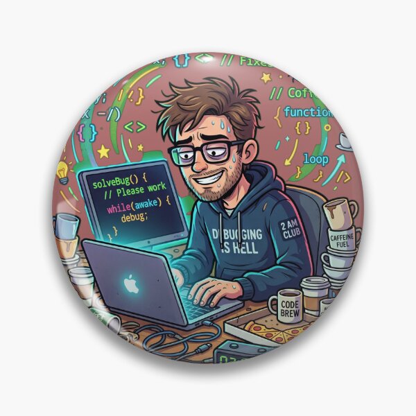 Item preview, Late Night Coder designed and sold by Thoughtful Prints.