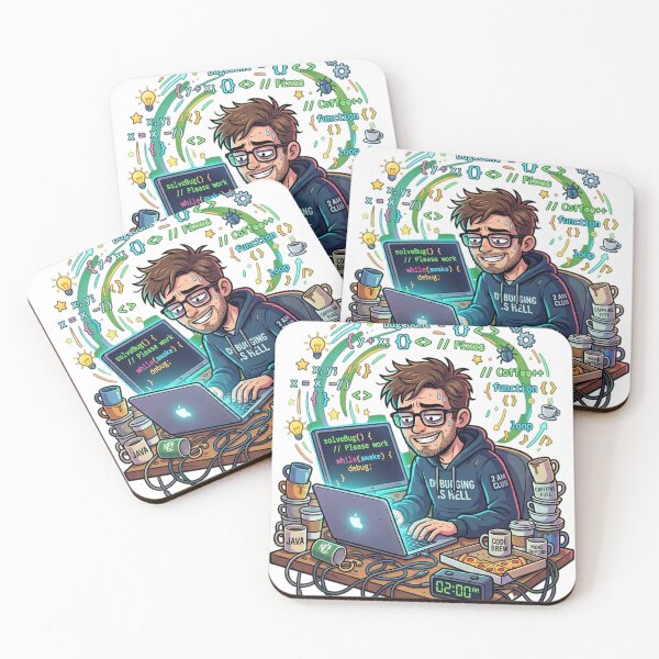 Item preview, Late Night Coder designed and sold by Thoughtful Prints.
