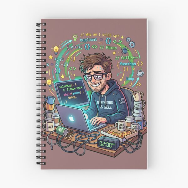 Item preview, Late Night Coder designed and sold by Thoughtful Prints.