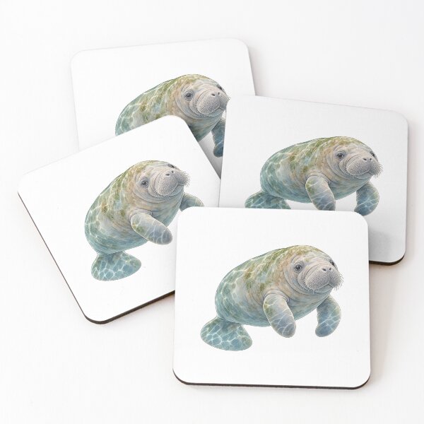 Item preview, Manatee swimming cutely  designed and sold by Jadedoodle.