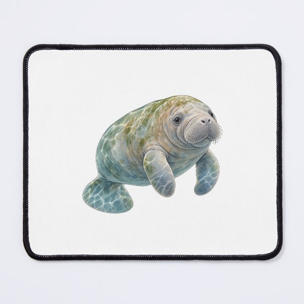 Item preview, Manatee swimming cutely designed and sold by Jadedoodle.
