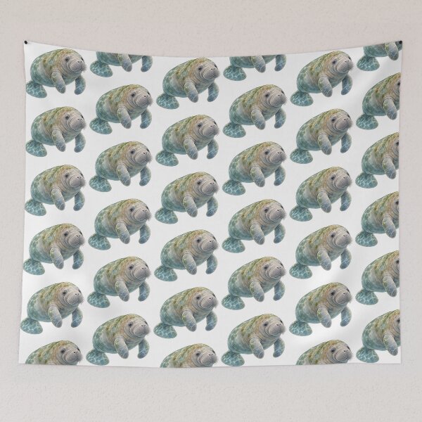 Item preview, Manatee swimming cutely  designed and sold by Jadedoodle.