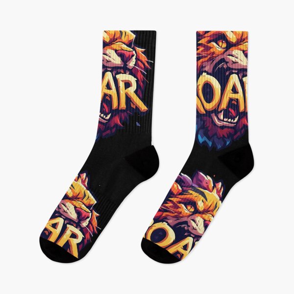 Item preview, Fierce Lion Roar Motivational Colorful Animal Art designed and sold by FusionCipher.