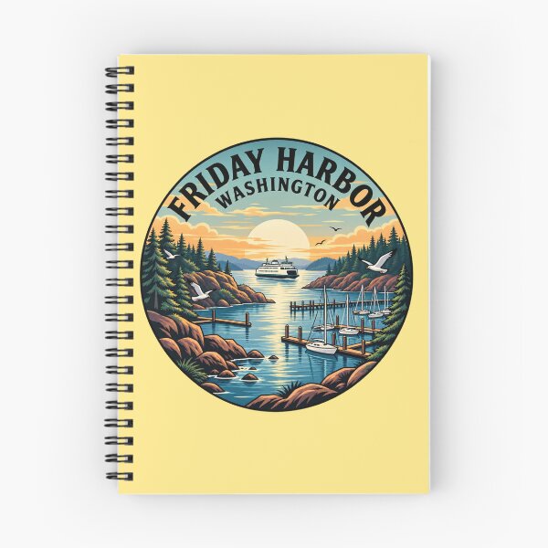 Item preview, Friday Harbor Washington: Vintage Ferry Harbor designed and sold by CircinusStore.
