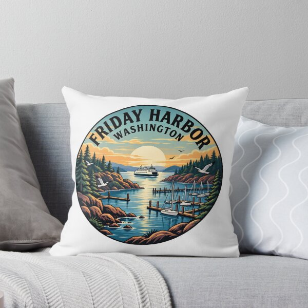 Item preview, Friday Harbor Washington: Vintage Ferry Harbor designed and sold by CircinusStore.
