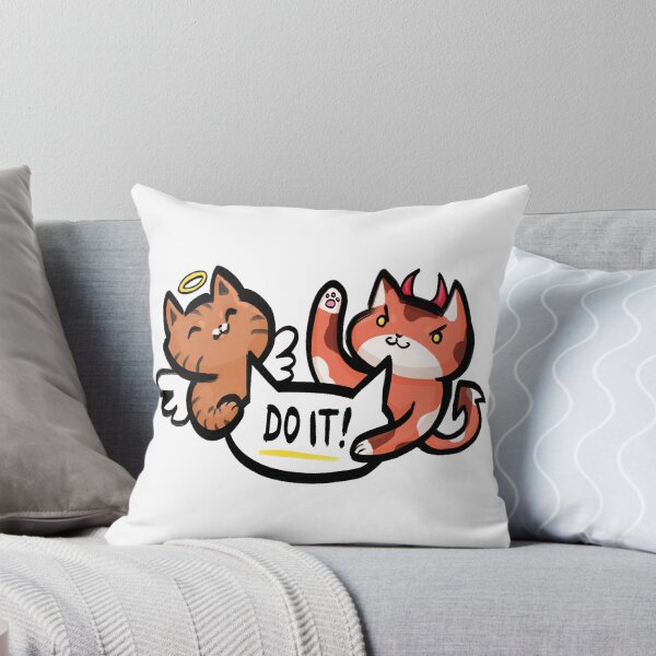 Item preview, Angel and Devil Cats Tell You To Do It designed and sold by awiec.
