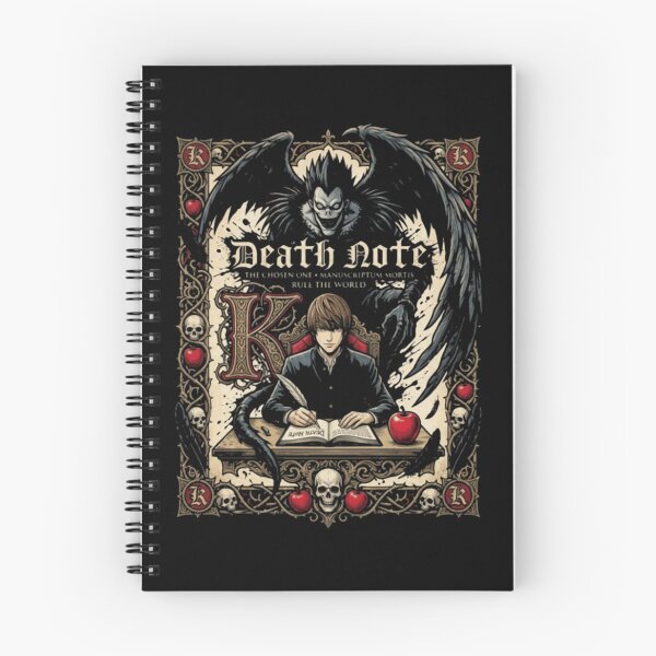 Aperçu de l'œuvre Carnet d'écriture des personnages de Death Note créée et vendue par LynnGablestore.