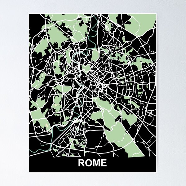 Item preview, Rome Map Italy Europe designed and sold by MapsByLeo.