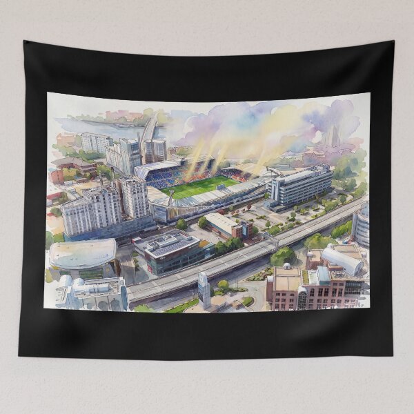 Item preview, Brentford Community Stadium Watercolour Art designed and sold by ArtworkNorth.