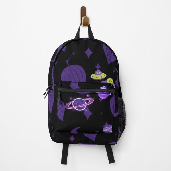 Item preview, Cosmic Purple Universe with Moon Rockets and UFOs designed and sold by bakosshops.